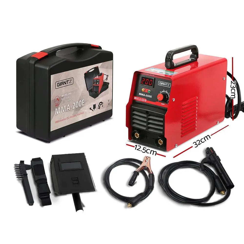 Giantz 200 Amp Inverter Welder MMA ARC DC IGBT Welding Machine Stick Portable Deals499