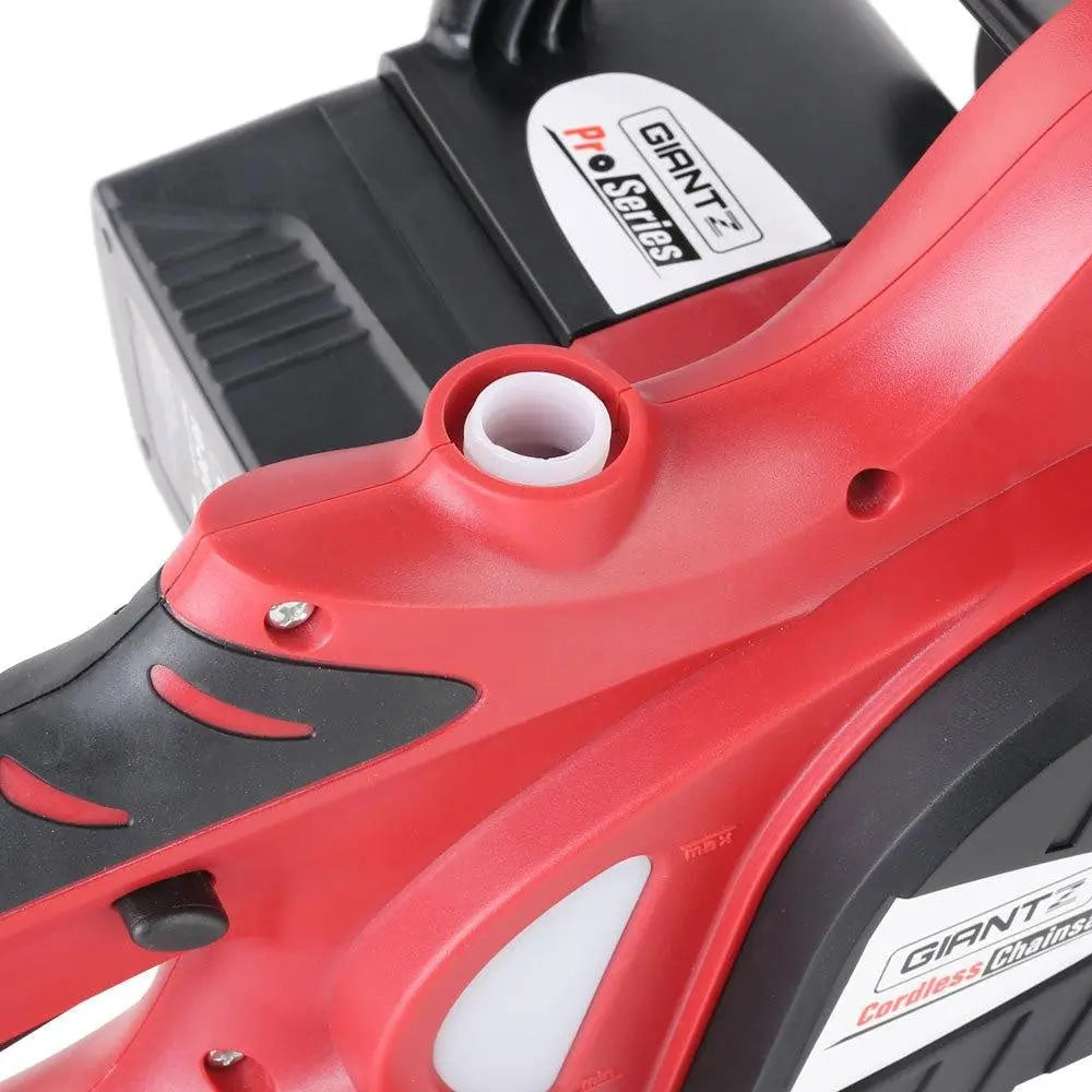 Giantz 20V Cordless Chainsaw - Black and Red Deals499