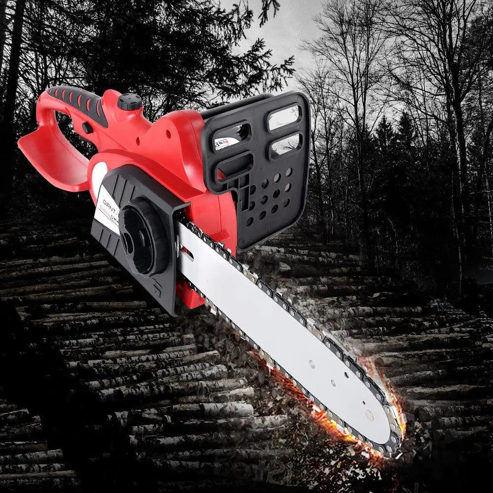 Giantz 20V Cordless Chainsaw - Black and Red Deals499