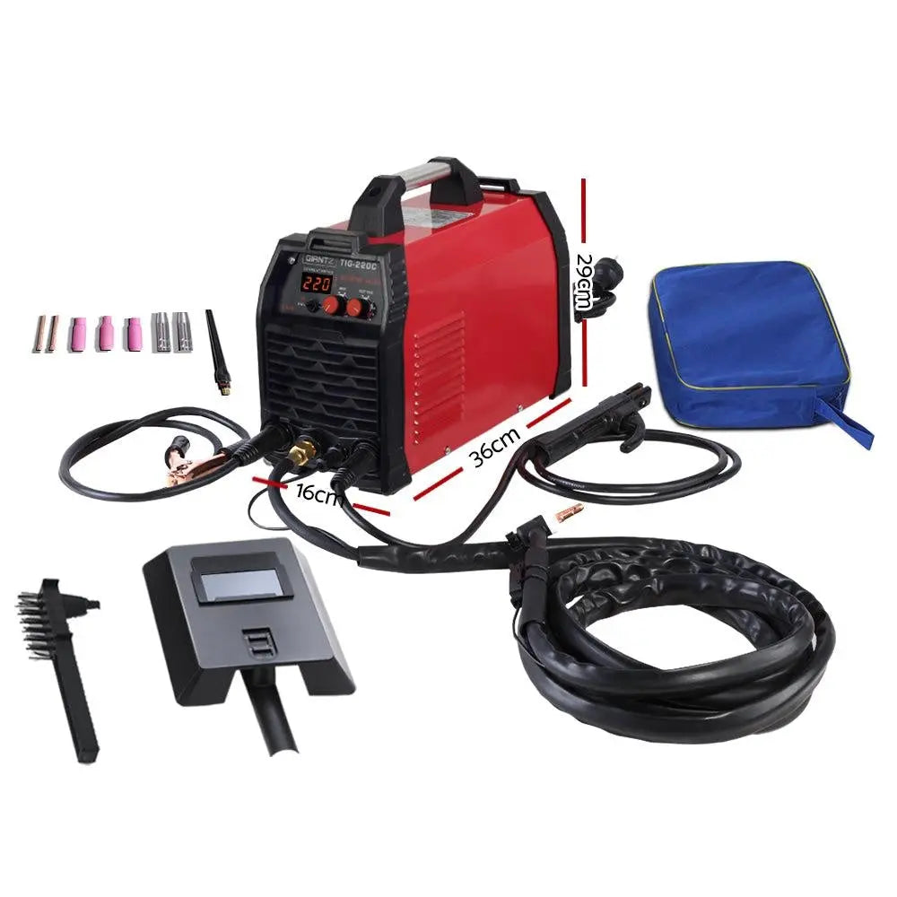 Giantz 220 Amp Inverter Welder TIG MMA ARC DC Gas Welding Machine Stick Portable Deals499