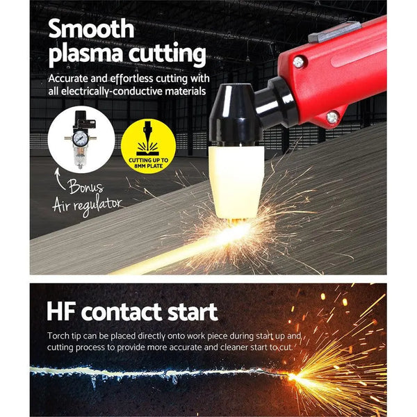 Giantz 220Amp Inverter Welder Plasma Cutter TIG iGBT DC Welding Machine Portable Deals499