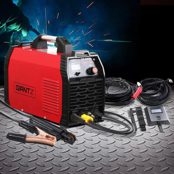 Giantz 220Amp Inverter Welder Plasma Cutter TIG iGBT DC Welding Machine Portable Deals499