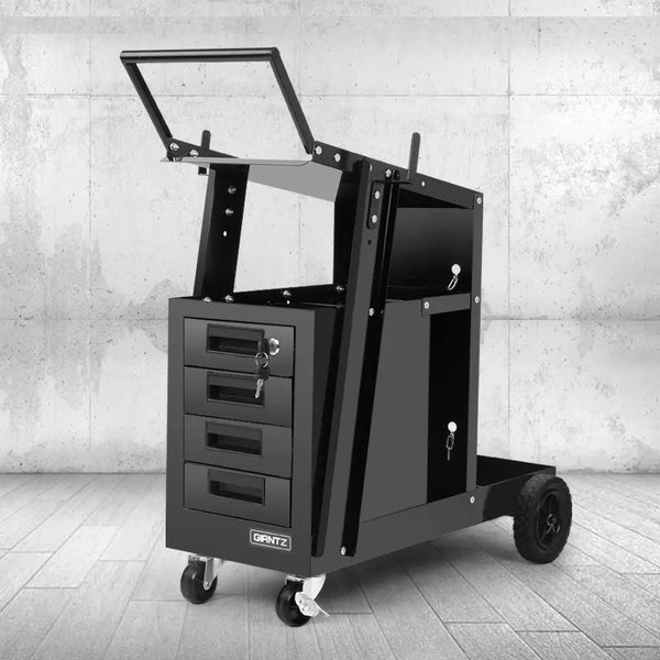 Giantz 4 Drawer Welding Trolley - Black Deals499