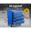 Giantz 5 Drawer Mechanic Tool Box Storage Trolley - Blue Deals499