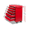 Giantz 5 Drawer Mechanic Tool Box Storage Trolley - Red Deals499
