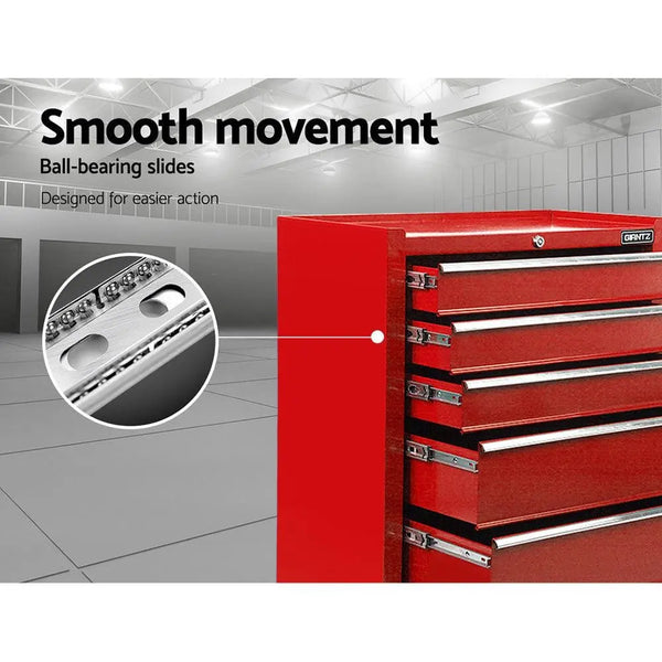 Giantz 5 Drawer Mechanic Tool Box Storage Trolley - Red Deals499