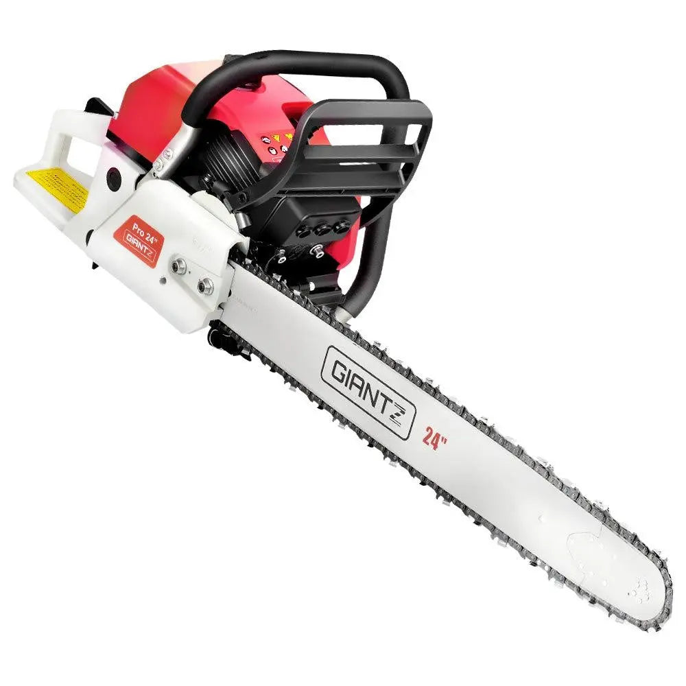 Giantz 88CC Commercial Petrol Chainsaw - Red & White Deals499