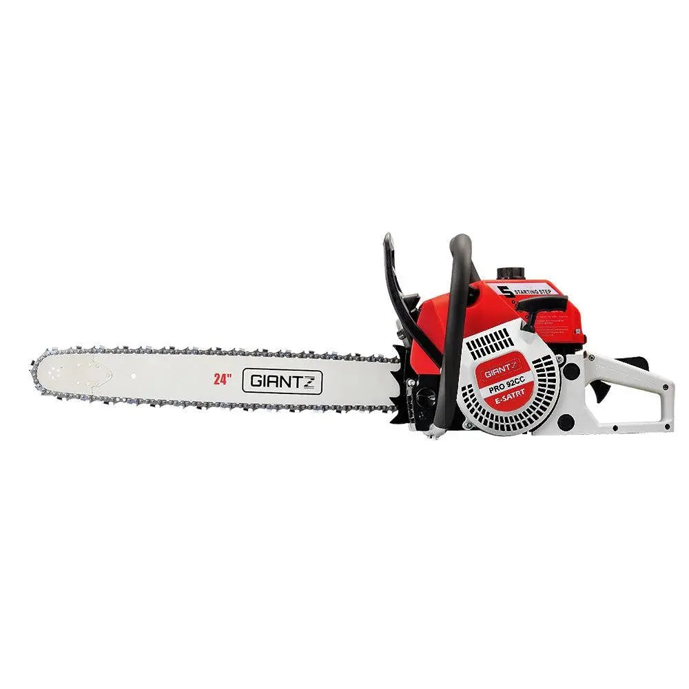Giantz 88CC Commercial Petrol Chainsaw - Red & White Deals499