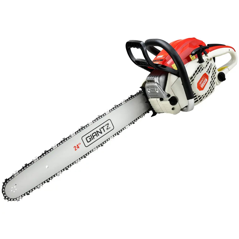 Giantz 88cc Commercial Petrol Chainsaw E-Start 24 Bar Pruning Chain Saw Deals499