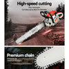 Giantz 88cc Commercial Petrol Chainsaw E-Start 24 Bar Pruning Chain Saw Deals499