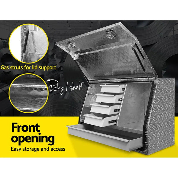 Giantz Aluminium Toolbox Generator Tool Box Drawers Truck Canopy Trailer Locks Deals499