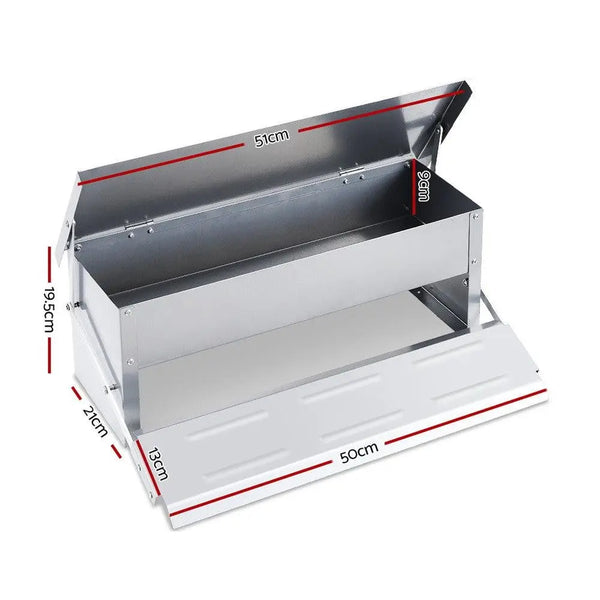 Giantz Auto Chicken Feeder Automatic Chook Poultry Treadle Self Opening Coop Deals499