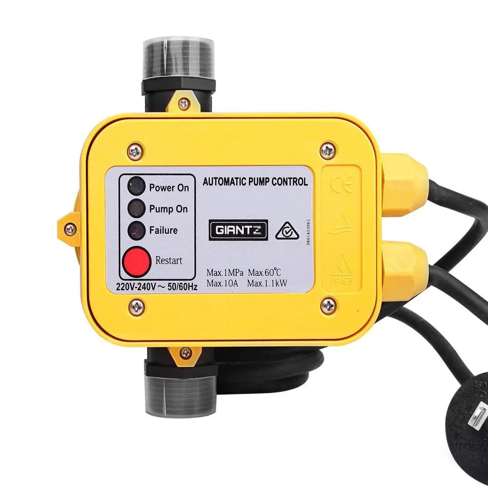 Giantz Automatic Electronic Water Pump Controller - Yellow Deals499