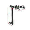 Giantz Bike Carrier 4 Bicycle Car Rear Rack Hitch Mount 2" Towbar Foldable Steel Deals499