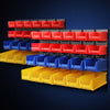 Giantz Bin Wall 48 Storage Bin Rack Wall Mounted Tools Steel Board Work Garage Deals499