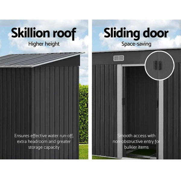 Giantz Garden Shed Outdoor Storage Sheds Tool Workshop 1.94x1.21M with Base Deals499