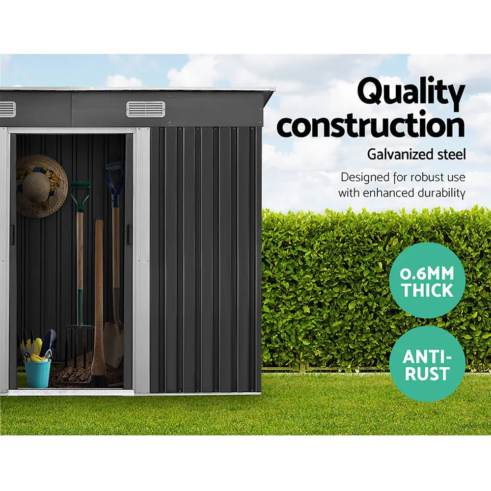 Giantz Garden Shed Outdoor Storage Sheds Tool Workshop 2.38x1.31M with Base Deals499
