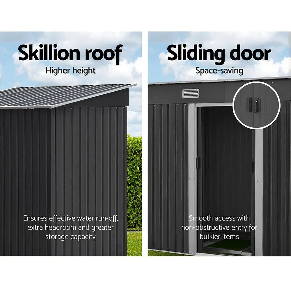 Giantz Garden Shed Outdoor Storage Sheds Tool Workshop 2.38x1.31M with Base Deals499