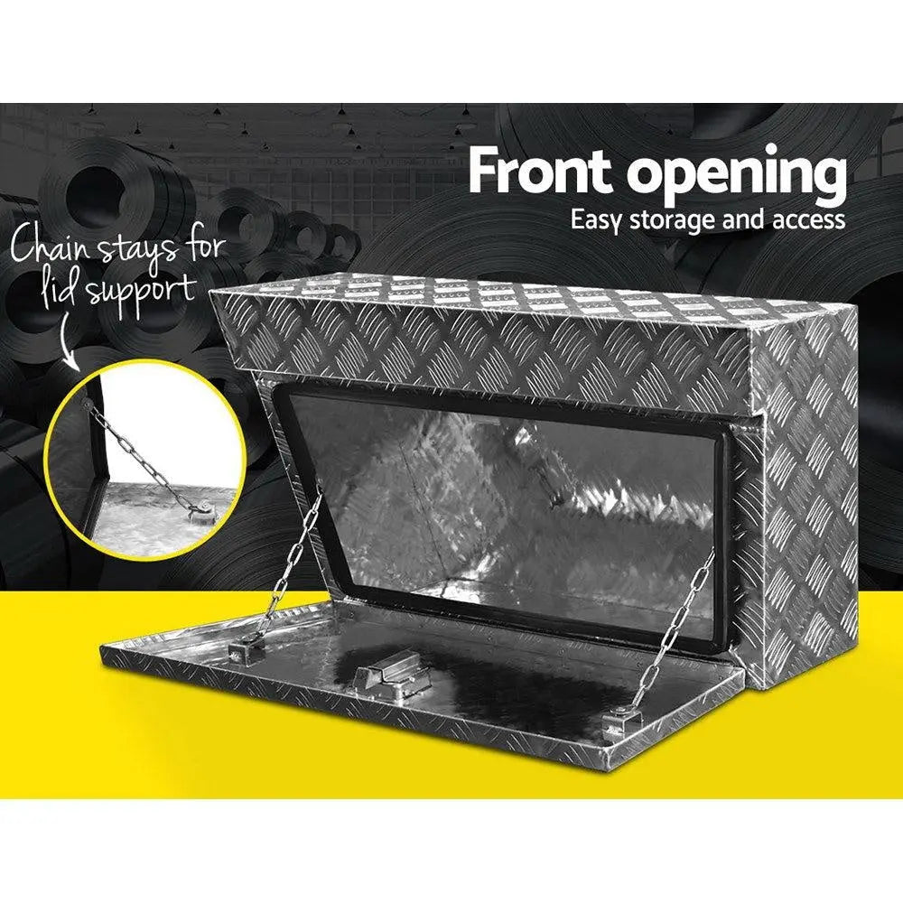 Giantz Pair of Under Tray Undertray Tool Box Aluminium Alloy Underbody Toolbox Deals499