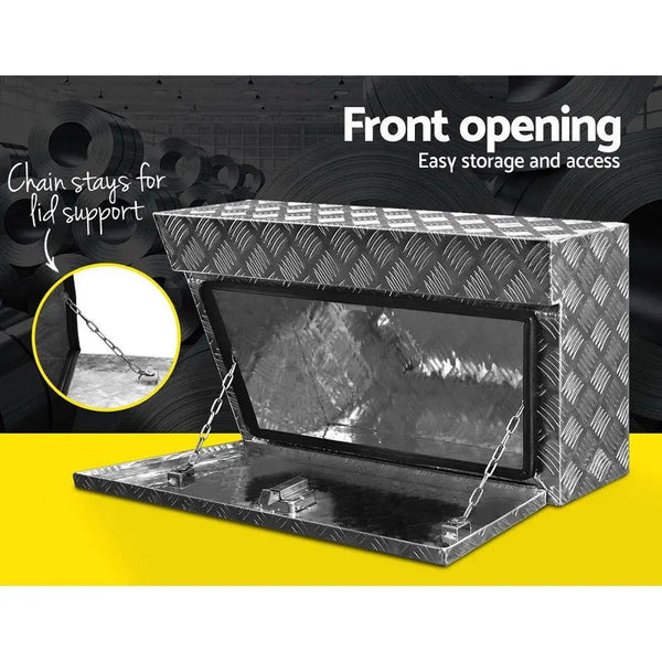 Giantz Pair of Under Tray Undertray Tool Box Aluminium Alloy Underbody Toolbox Deals499