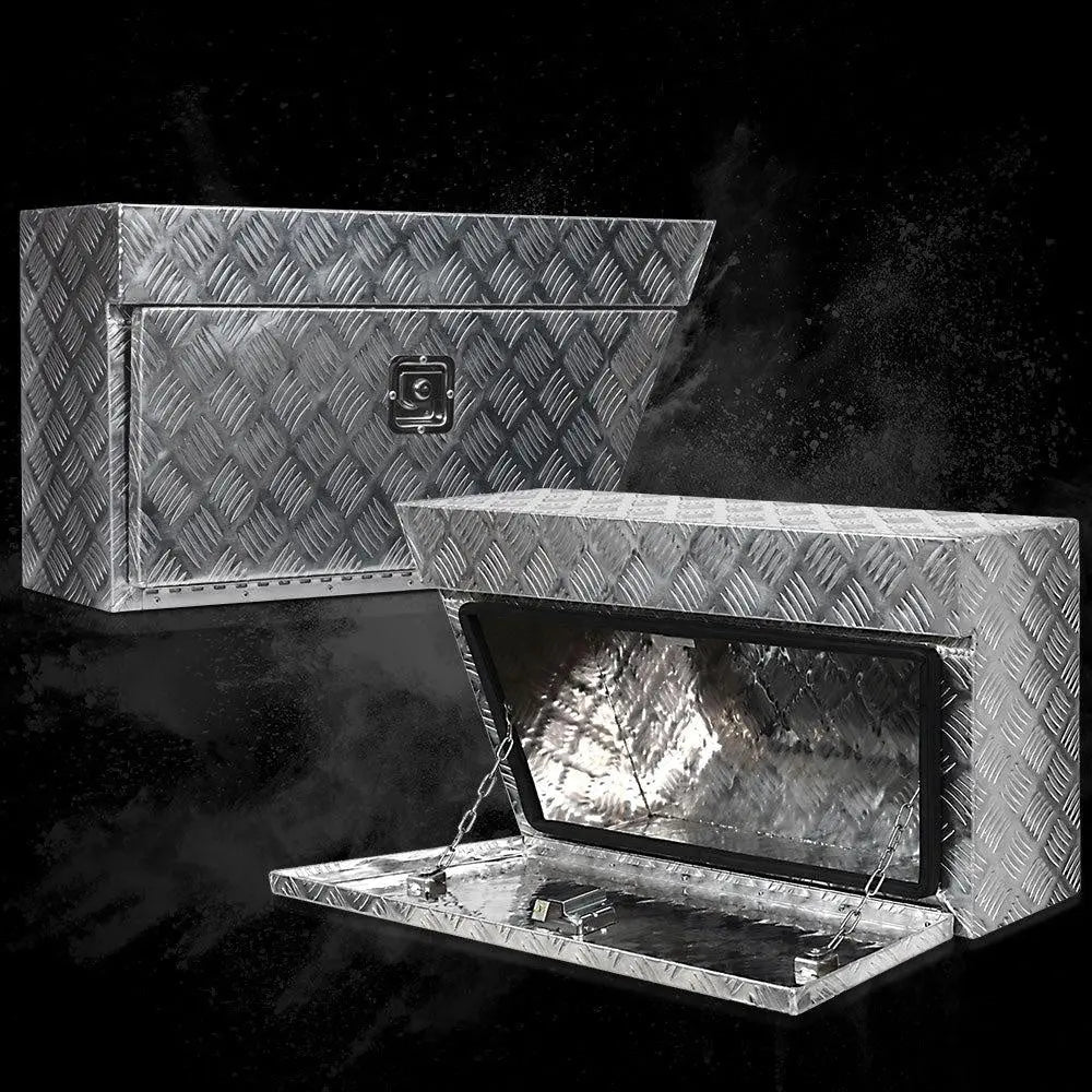 Giantz Pair of Under Tray Undertray Tool Box Aluminium Alloy Underbody Toolbox Deals499