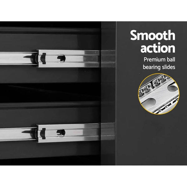 Giantz Tool Box Trolley Chest Cabinet 6 Drawers Cart Garage Toolbox Set Black Deals499