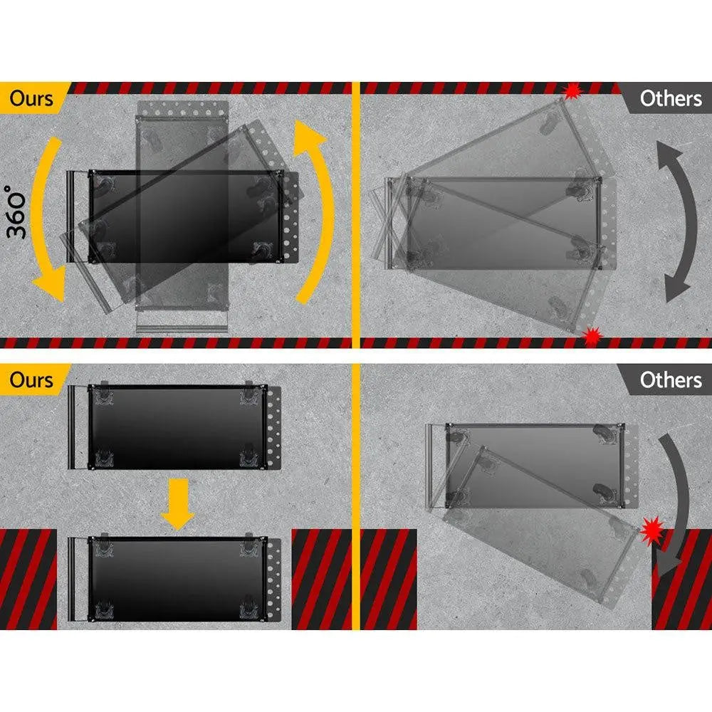 Giantz Tool Cart 3 Tier Parts Steel Trolley Mechanic Storage Organizer Black Deals499