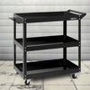 Giantz Tool Cart 3 Tier Parts Steel Trolley Mechanic Storage Organizer Black Deals499