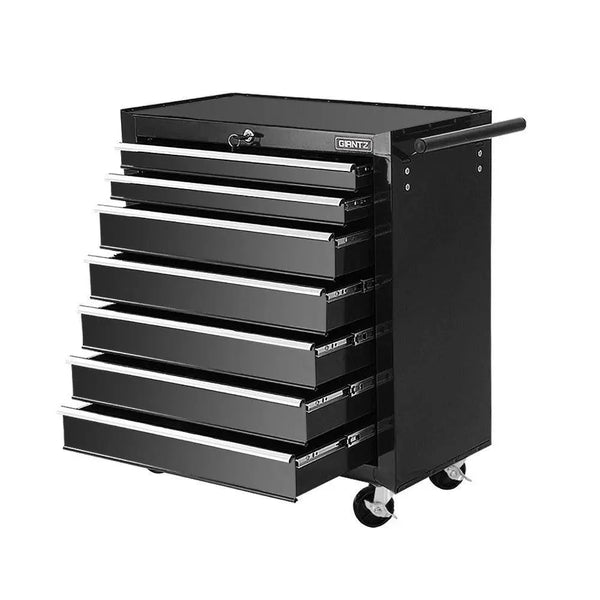 Giantz Tool Chest and Trolley Box Cabinet 7 Drawers Cart Garage Storage Black Deals499