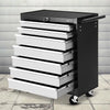 Giantz Tool Chest and Trolley Box Cabinet 7 Drawers Cart Garage Storage Black and Silver Deals499