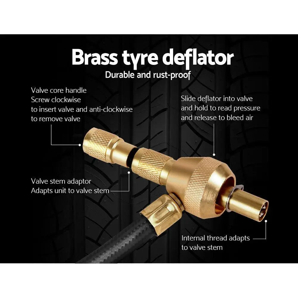 Giantz Tyre Deflater with Pressure Gauge Valve Deals499