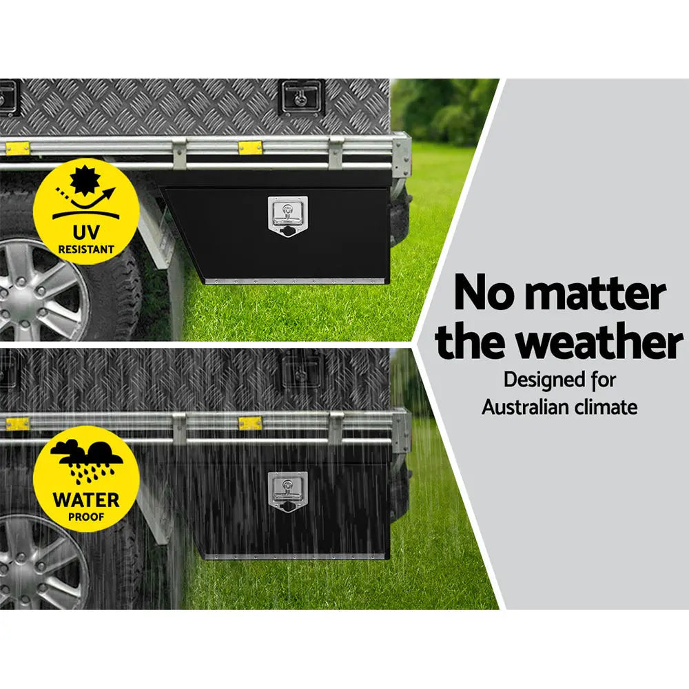 Giantz Ute Tool Box Left UnderTray Toolbox Under Tray Aluminium Underbody Deals499