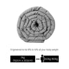 Giselle Bedding 7KG Microfibre Weighted Gravity Blanket Relaxing Calming Adult Light Grey Giselle