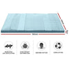 Giselle Bedding Cool Gel 7-zone Memory Foam Mattress Topper w/Bamboo Cover 8cm - Double Giselle