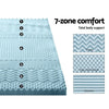 Giselle Bedding Cool Gel 7-zone Memory Foam Mattress Topper w/Bamboo Cover 8cm - King Giselle