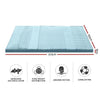 Giselle Bedding Cool Gel 7-zone Memory Foam Mattress Topper w/Bamboo Cover 8cm - Queen Giselle