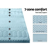 Giselle Bedding Cool Gel 7-zone Memory Foam Mattress Topper w/Bamboo Cover 8cm - Queen Giselle