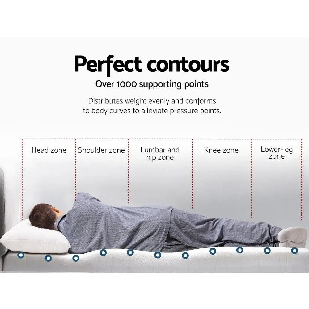 Giselle Bedding Cool Gel Memory Foam Mattress Topper w/Bamboo Cover 10cm - Queen Giselle