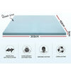 Giselle Bedding Cool Gel Memory Foam Mattress Topper w/Bamboo Cover 5cm - Queen Giselle