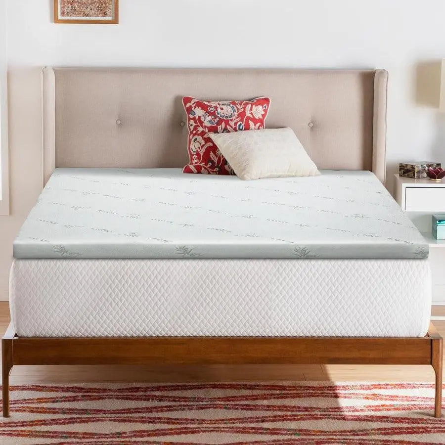 Giselle Bedding Cool Gel Memory Foam Mattress Topper w/Bamboo Cover 5cm - Queen Giselle