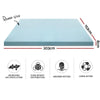 Giselle Bedding Cool Gel Memory Foam Mattress Topper w/Bamboo Cover 8cm - Queen Giselle
