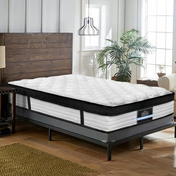 Giselle Bedding Devon Euro Top Pocket Spring Mattress 31cm Thick Single Giselle