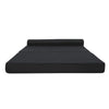 Giselle Bedding Folding Foam Mattress Portable Double Sofa Bed Mat Air Mesh Fabric Black Giselle