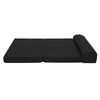 Giselle Bedding Folding Foam Mattress Portable Double Sofa Bed Mat Air Mesh Fabric Black Giselle