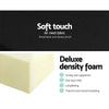 Giselle Bedding Folding Foam Mattress Portable Double Sofa Bed Mat Air Mesh Fabric Black Giselle