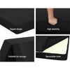 Giselle Bedding Folding Foam Mattress Portable Double Sofa Bed Mat Air Mesh Fabric Black Giselle