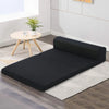 Giselle Bedding Folding Foam Mattress Portable Double Sofa Bed Mat Air Mesh Fabric Black Giselle