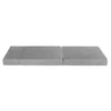 Giselle Bedding Folding Foam Mattress Portable Sofa Bed Lounge Chair Velvet Light Grey Giselle