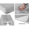 Giselle Bedding Folding Foam Mattress Portable Sofa Bed Lounge Chair Velvet Light Grey Giselle