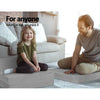 Giselle Bedding Folding Foam Mattress Portable Sofa Bed Lounge Chair Velvet Light Grey Giselle